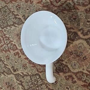 Fire King milk glass/lustrewear soup bowl set of 2